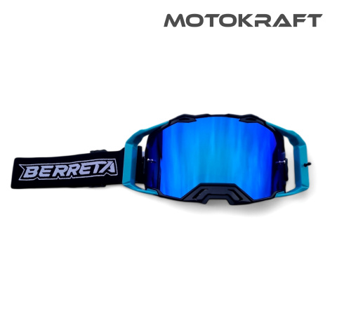 GOGLE BERRETA SOLID ANTI-FOG CZARNO-NIEBIESKIE